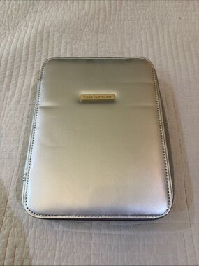 Travelon Metallic Silver Tablet Sleeve with Zip Closure